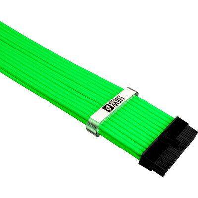 1stPlayer комплект удължителни кабели Custom Modding Cable Kit Neon Green - ATX24P, EPS, PCI-e