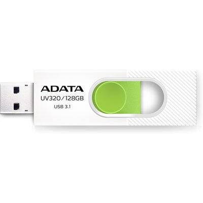 Флаш памет ADATA UV320 128GB - бяла