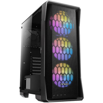 Case Antec ATX Gaming NX360 RGB Temp. Glass, Black