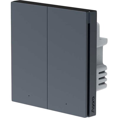 Aqara Smart Wall Switch H1 (no neutral, double rocker) - WS-EUK02-GRAY