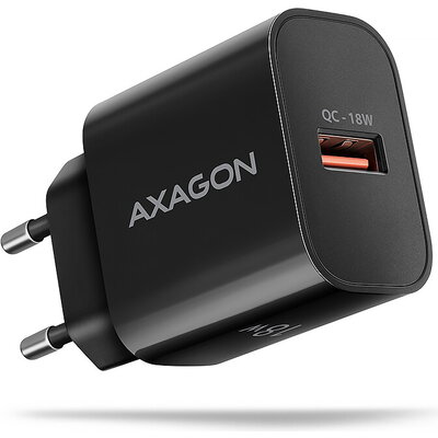 AXAGON ACU-QC18 wall charger 1x QC3.0/AFC/FCP/SMART, 18W, black