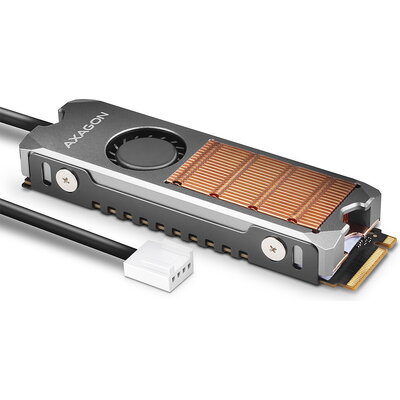 AXAGON CLR-M2FAN - Copper heatsink with fan for M.2 SSD disks 2280