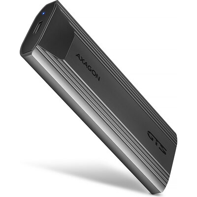 AXAGON EEM2-GTS2 - External USB-C 10Gbps metal box for M.2 NVMe & SATA SSD