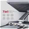 AXAGON HMC-STND ALUMINUM stand with HUB 5Gbps, for 10" - 16" laptops
