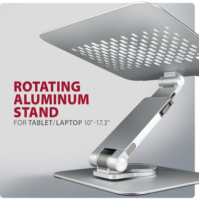 AXAGON STND-LR ALU HQ ROTATING massive stand for 10"-16" laptops