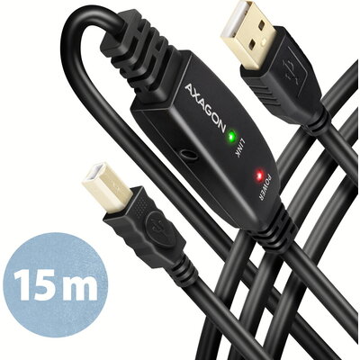 AXAGON ADR-215B - USB repeater cable 15m