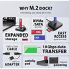 AXAGON ADSA-M2C11 - USB-C 10Gbps docking station for M.2 NVMe / SATA SSD AXAGON ADSA-M2C11 - USB-C 10Gbps docking station for M.2 NVMe / SATA SSD