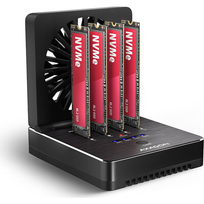 AXAGON ADSA-M2C44 - USB4 docking station for 4x M.2 NVMe SSD