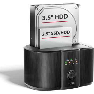 AXAGON ADSA-SC - USB-C 5Gbps docking station for 2x 2.5"/3.5" SSD/HDD