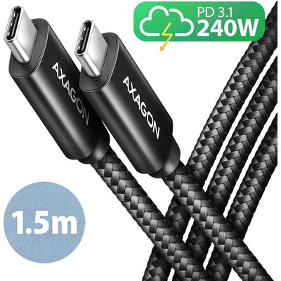 AXAGON CHARGE USB-C <> USB-C cable 1.5 m