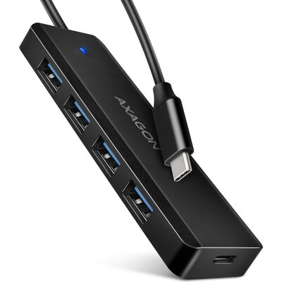 AXAGON HUE-C1C 4x USB3.2 Gen 1 Travel hub, USB-C