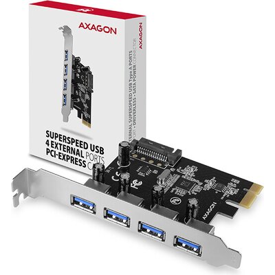 AXAGON PCEU-430VL PCI-Express card adds 4x external USB 3.2