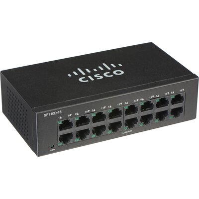 Суич Cisco SF110D-16 16-port 10/100 Desktop Switch