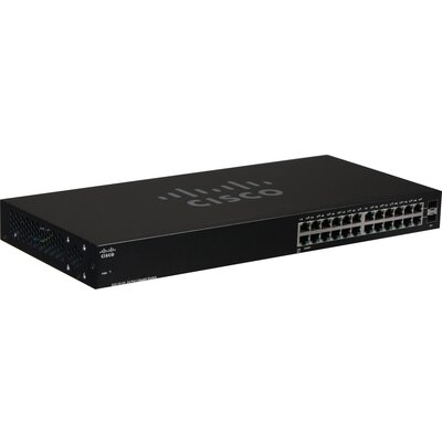 Суич Cisco SG110-24 - 24-port Gigabit Switch + 2 Mini GBIC Ports 1U