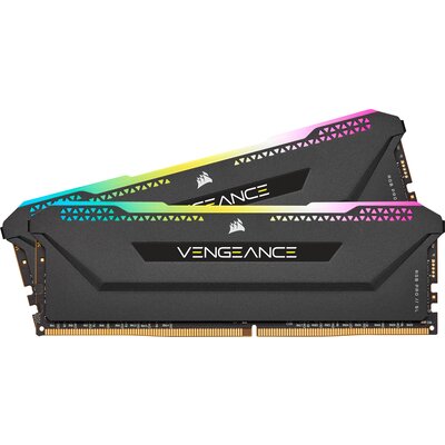 RAM Corsair VENGEANCE RGB PRO SL 32GB (2x16GB) DDR4-3200, Black - нарушена опаковка