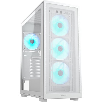 COUGAR MX220 RGB PC Case, Mid Tower, White