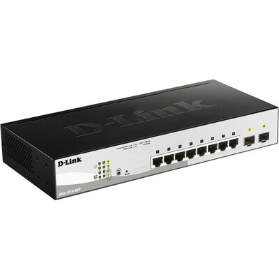 D-Link DGS-1210-08P - Гигабитов Smart управляем PoE суич 