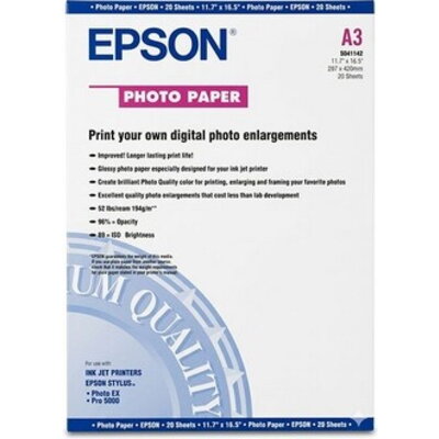 Фотохартия Epson S041142 Archival Matte Photo Paper A3 - 20 листа