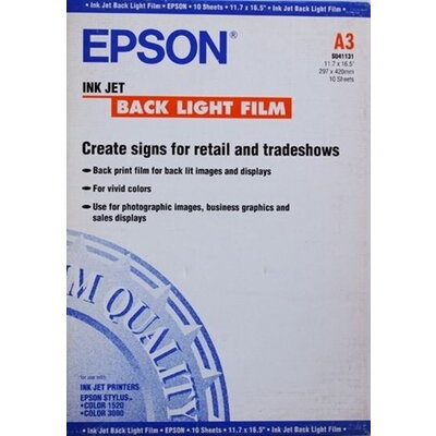 Хартия Epson Ink Jet Back Light Film A3 - 10 листа
