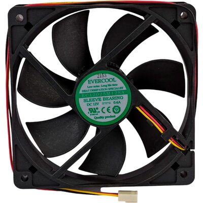 Evercool Вентилатор Fan 120x120x25 Sleeve 2000rpm