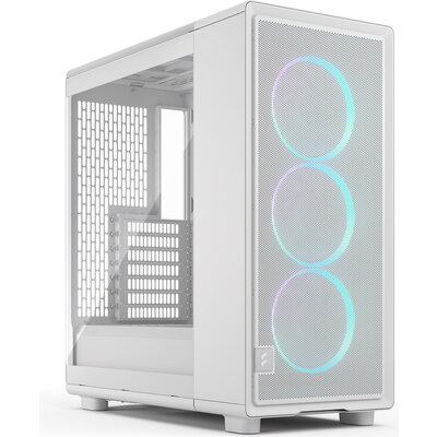 Кутия Fractal Design Epoch White TG RGB Clear
