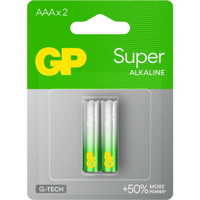 Алкална батерия SUPER LR03 AAA /2 бр. в опаковка/ 1.5V GP GP24A