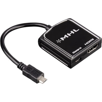 Адаптер HAMA MHL (Mobile High-Definition Link) 54510, Черен