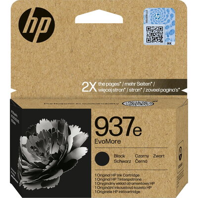 HP 937e EvoMore Black Original Ink Cartridge