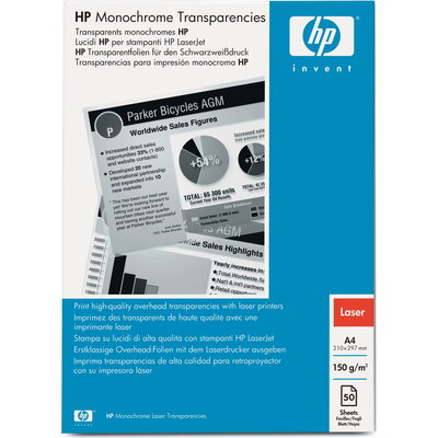Хартия HP LaserJet Transparency Film A4, 50 листа