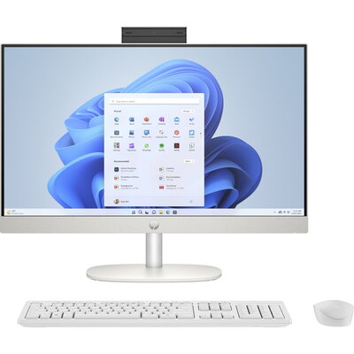 HP All-in-One Desktop - Intel Core i5-1335U, 24" FHD IPS Touch, 16GB RAM, 512GB SSD, Shell White