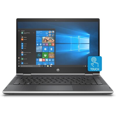 Лаптоп HP Pavilion x360 14-cd0032nu - 14" FHD IPS Touch, Intel Core i5-8250U, Natural Silver