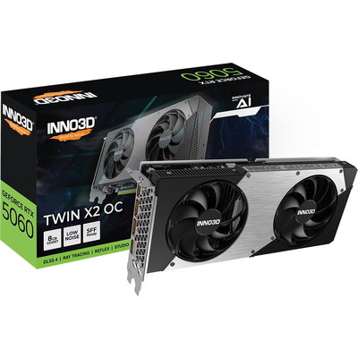 Видео карта Inno3D GeForce RTX 5060 8GB GDDR7 Twin X2 OC