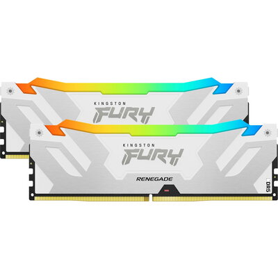 Kingston 32GB 7200MT/s DDR5 CL38 DIMM (Kit of 2) FURY Renegade RGB White XMP