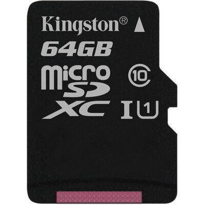 Kingston microSDXC Canvas Select 64GB + SD адаптер