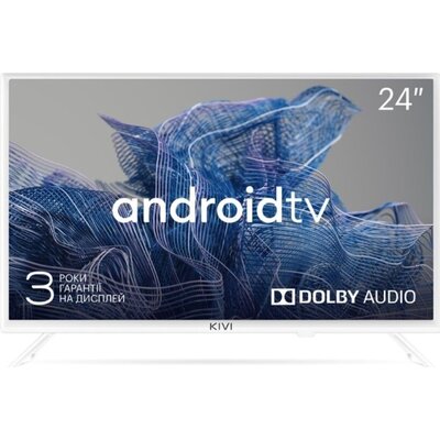 KIVI 24', HD, Google Android TV, White, 1366x768