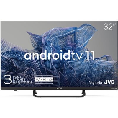 KIVI 32" FHD, Android TV 11, Black, 1920x1080 60 Hz