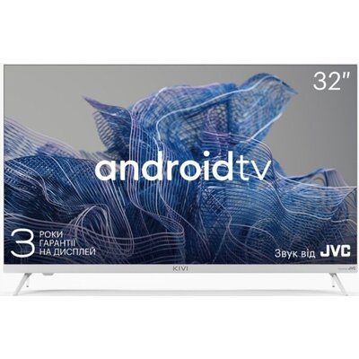 KIVI 32', HD, Google Android TV, White, 1366x768