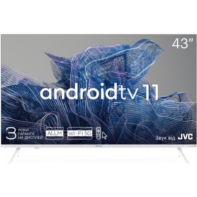 KIVI 43', UHD, Android TV 11, White