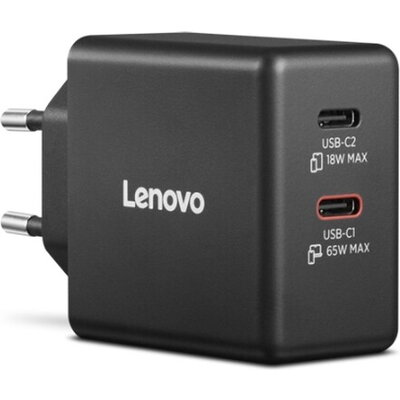 Адаптер Lenovo Dual USB-C 65W GaN Charger