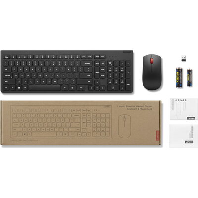 Lenovo Essential Wireless Combo Keyboard & Mouse Gen2 Black Bulgarian