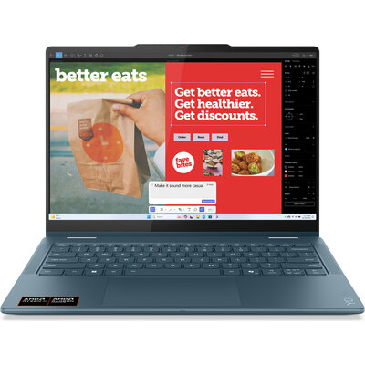 LENOVO Yoga 7 2-in-1 - AMD Ryzen AI 5 340, 14" WUXGA OLED Touch, 24GB DDR5, 1TB SSD, Windows 11, Tidal Teal