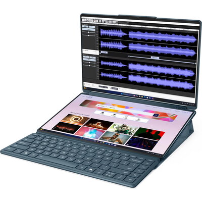 LENOVO Yoga Book 9 - Intel Core Ultra 7 255H, 14" 2.8K OLED 120Hz Touch, 32GB DDR5x, 1TB SSD, Windows 11, Tidal Teal