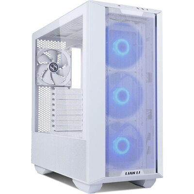 Кутия Lian Li LANCOOL III RGB Mid-Tower, Tempered Glass, Бяла