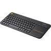 Безжична клавиатура Logitech Wireless Touch Keyboard K400 Plus, черна