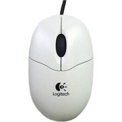 Мишка Logitech S96 бяла, PS/2