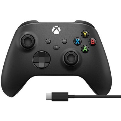 Безжичен Геймърски контролер Microsoft Xbox Wireless Controller + USB-C Cable, черен