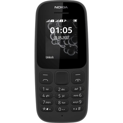 Телефон Nokia 105 TA-1010 (2017), черен