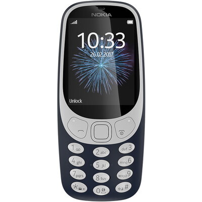 Телефон Nokia 3310 TA-1030 (2017), Dual Sim, тъмносин