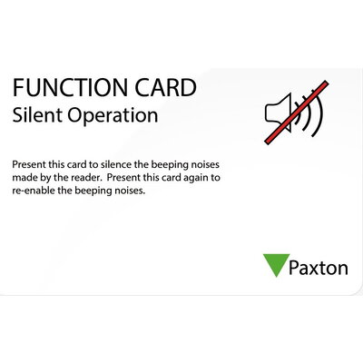 PAXTON Net2 Silent Operation Card