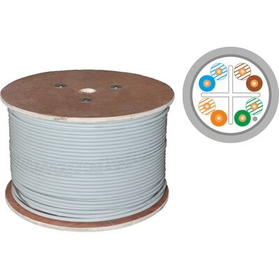 Кабел Q-Lantec FTP Cat.6 305m PVC, Grey - цена за 1m